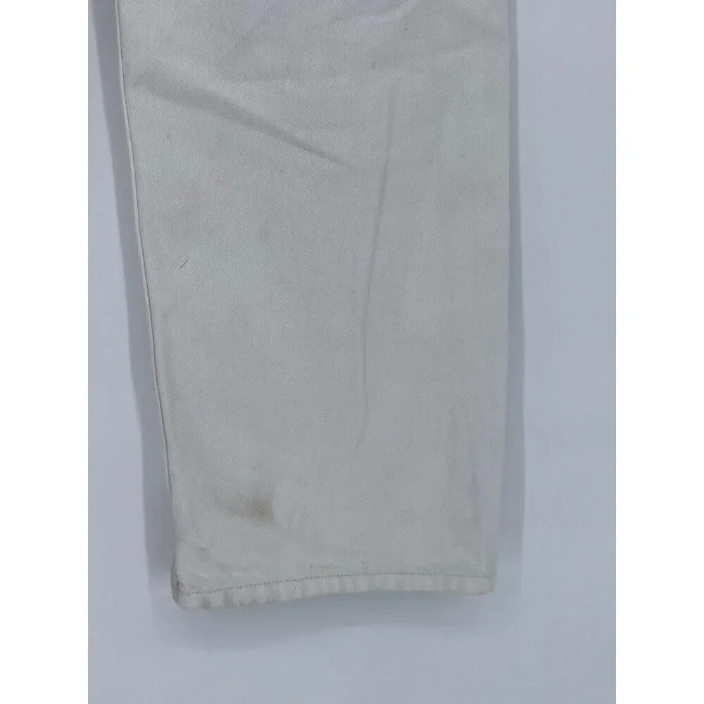 COS Women’s White Loose Fit Straight-Leg Denim High-Rise Jeans SZ 26 - Picture 8 of 11